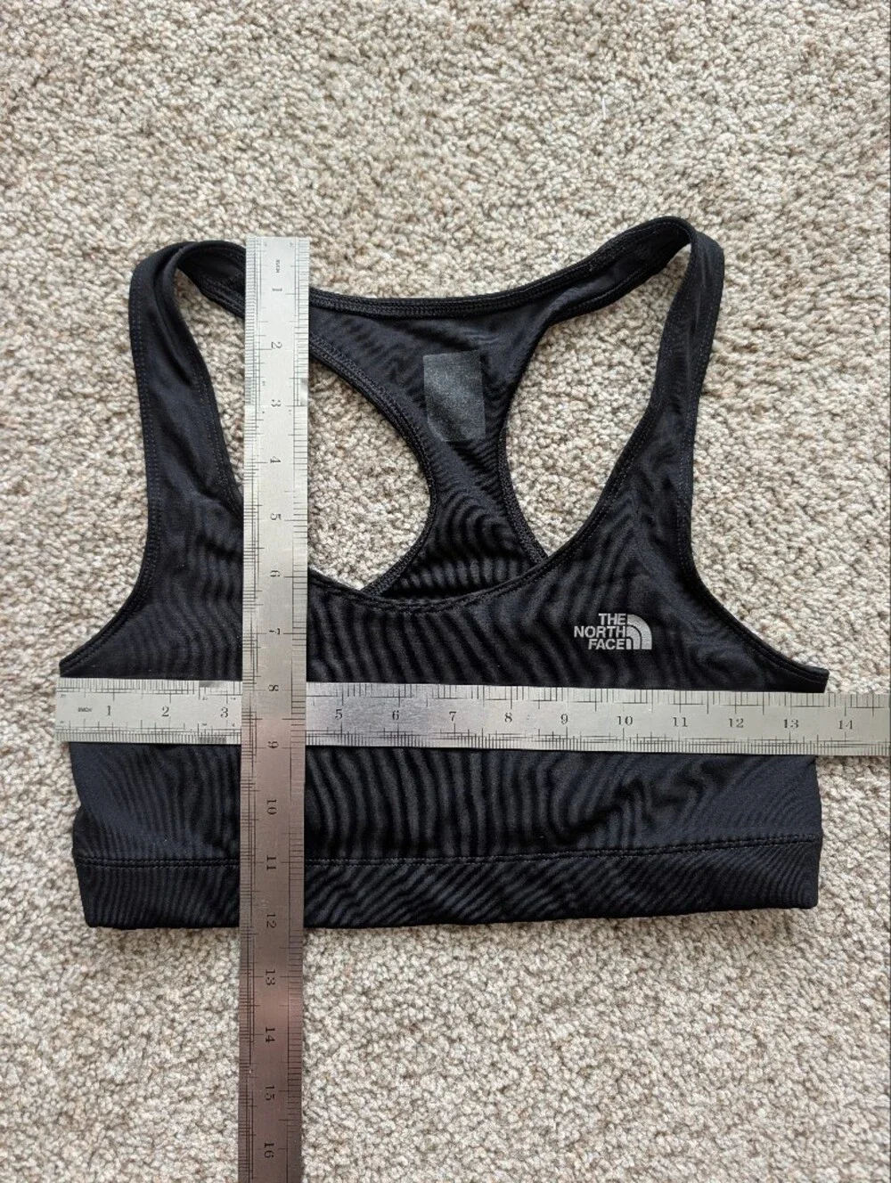 The North Face Womens Black Bounce B Gone Racerback Sports Bra Size Medium